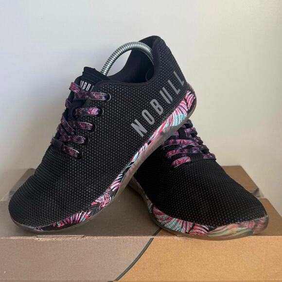 NoBull Outwork “Midnight Palm” Unisex Running Sneakers - SZ Men 5.5- Women 7 - Picture 5 of 13